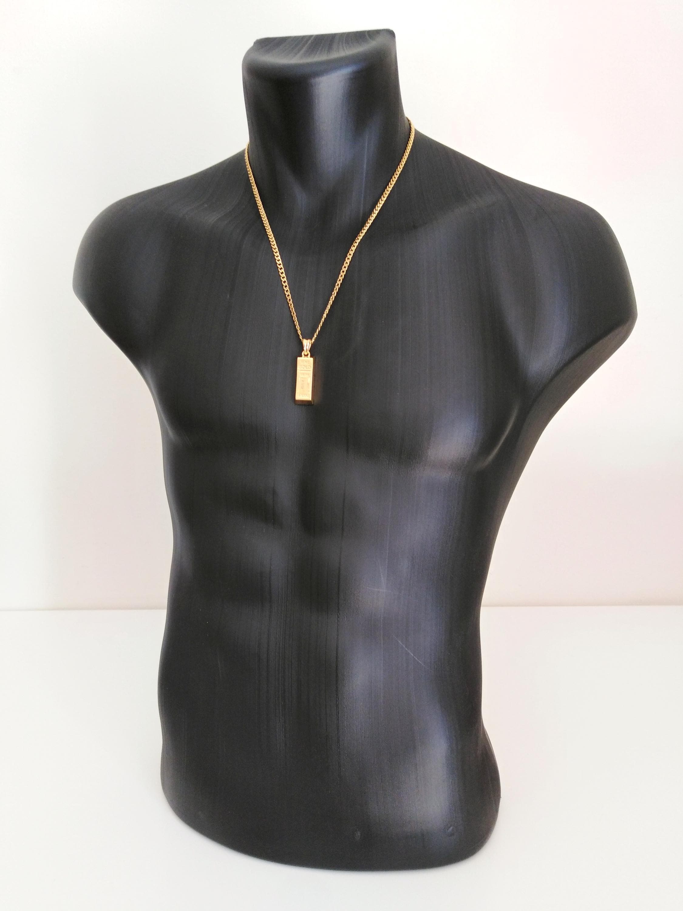 14K Gold Bar Pendant Necklace – The Perfect Gift for Your Loved One