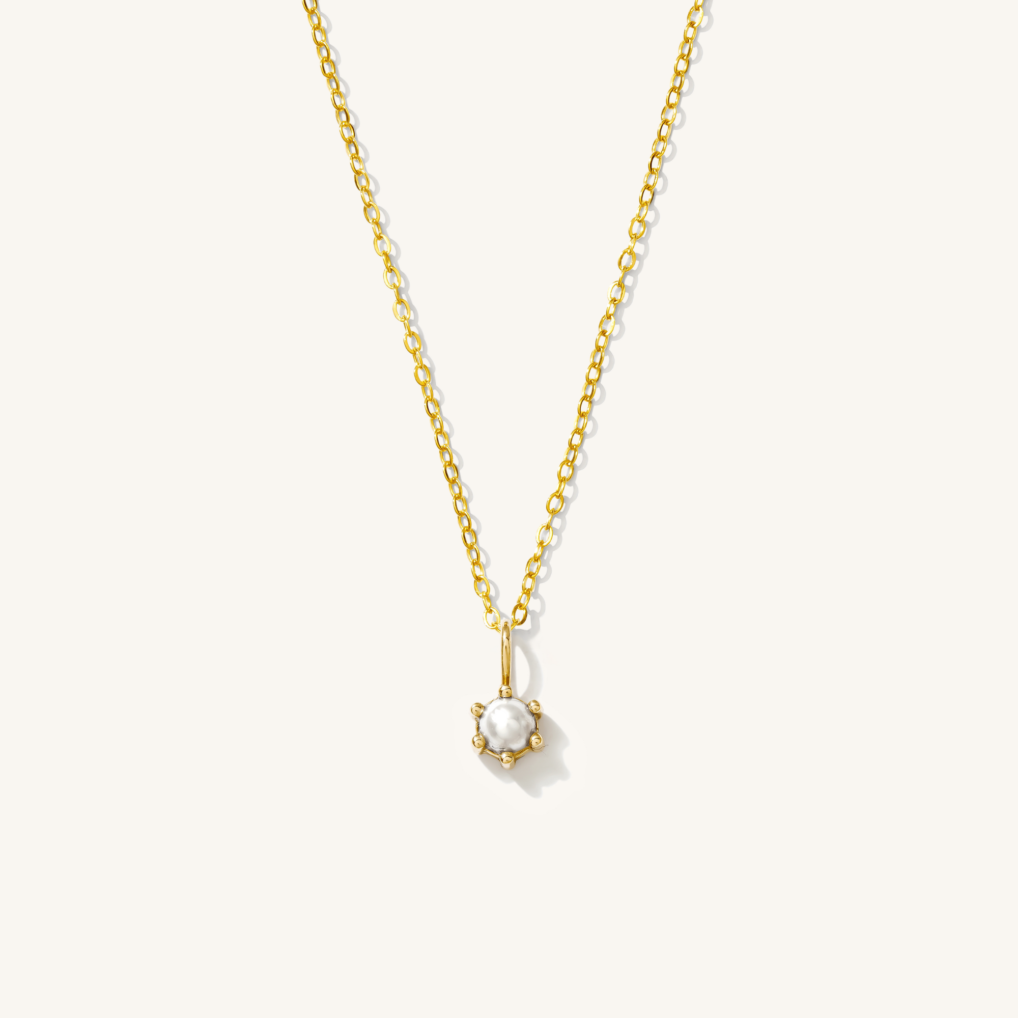 14k Birthstone Charm Necklace