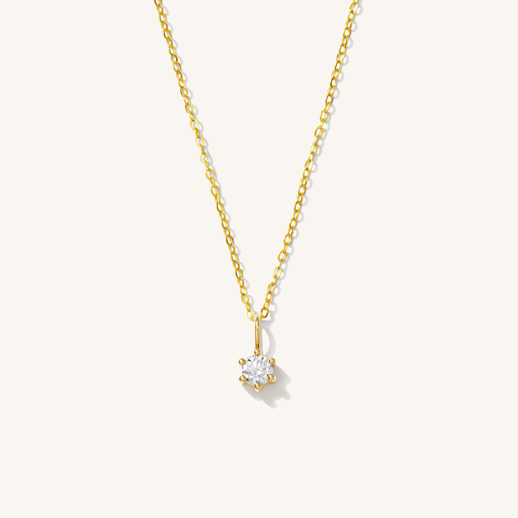 14k Birthstone Charm Necklace