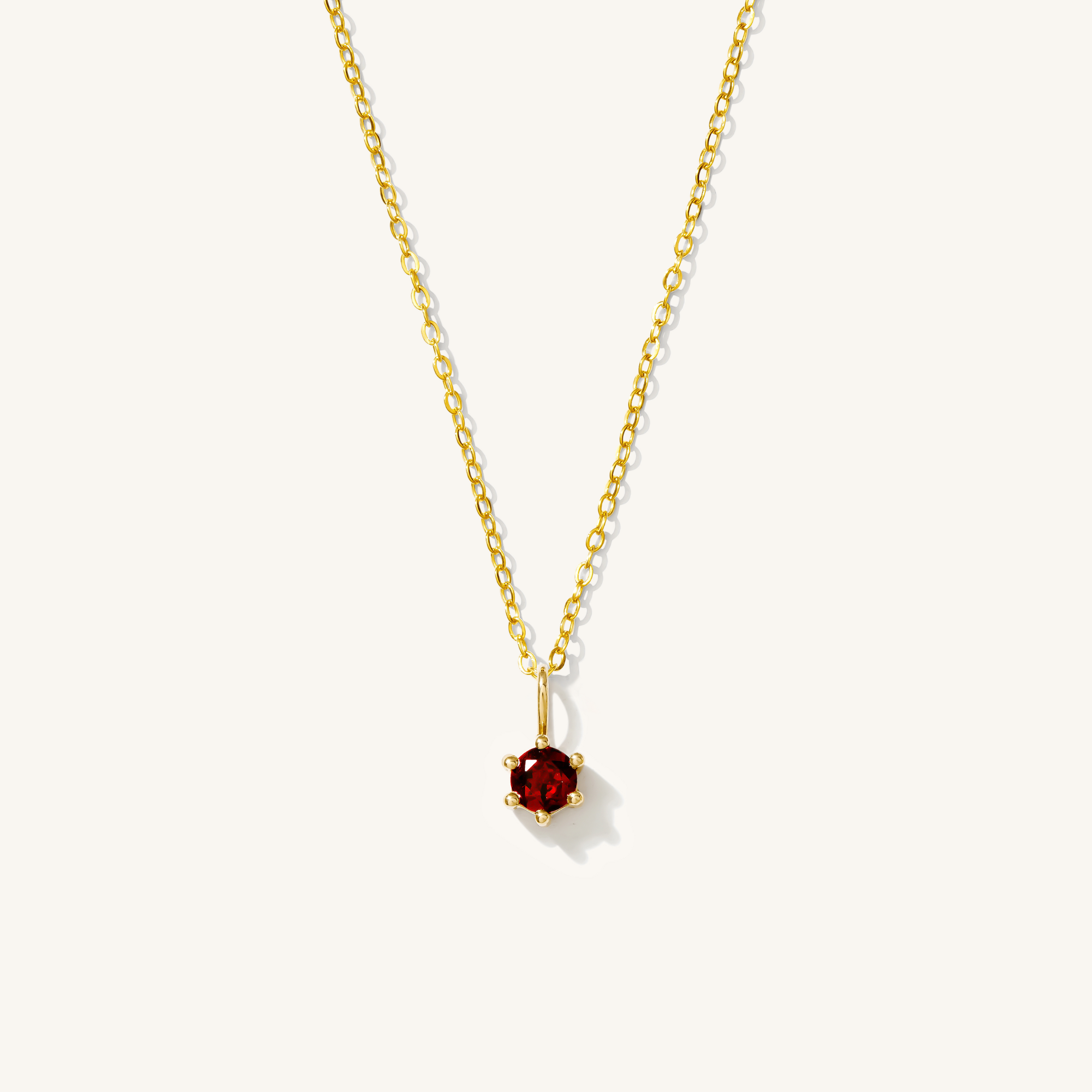 14k Birthstone Charm Necklace