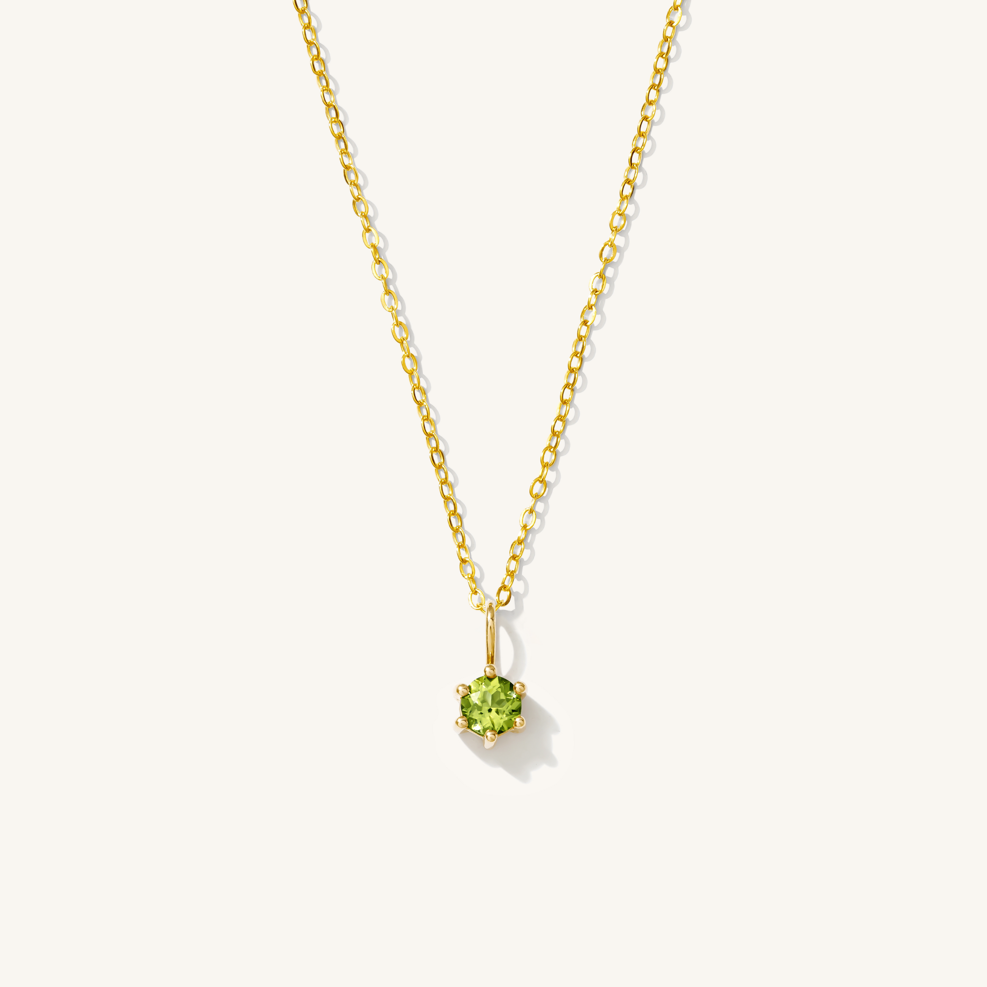 14k Birthstone Charm Necklace