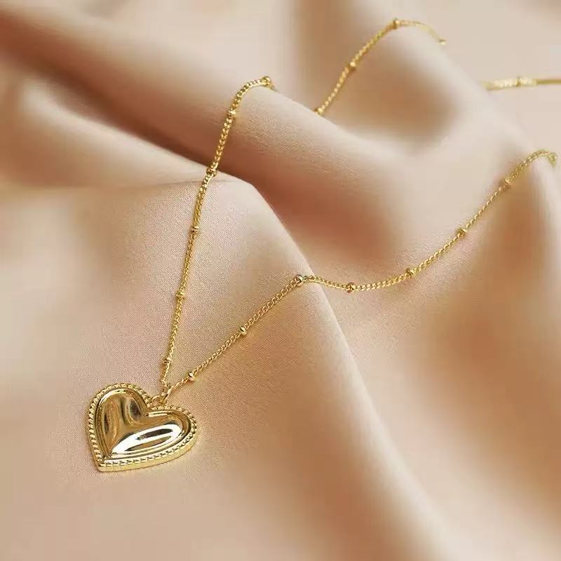 14K Gold Radiant Heart Necklace
