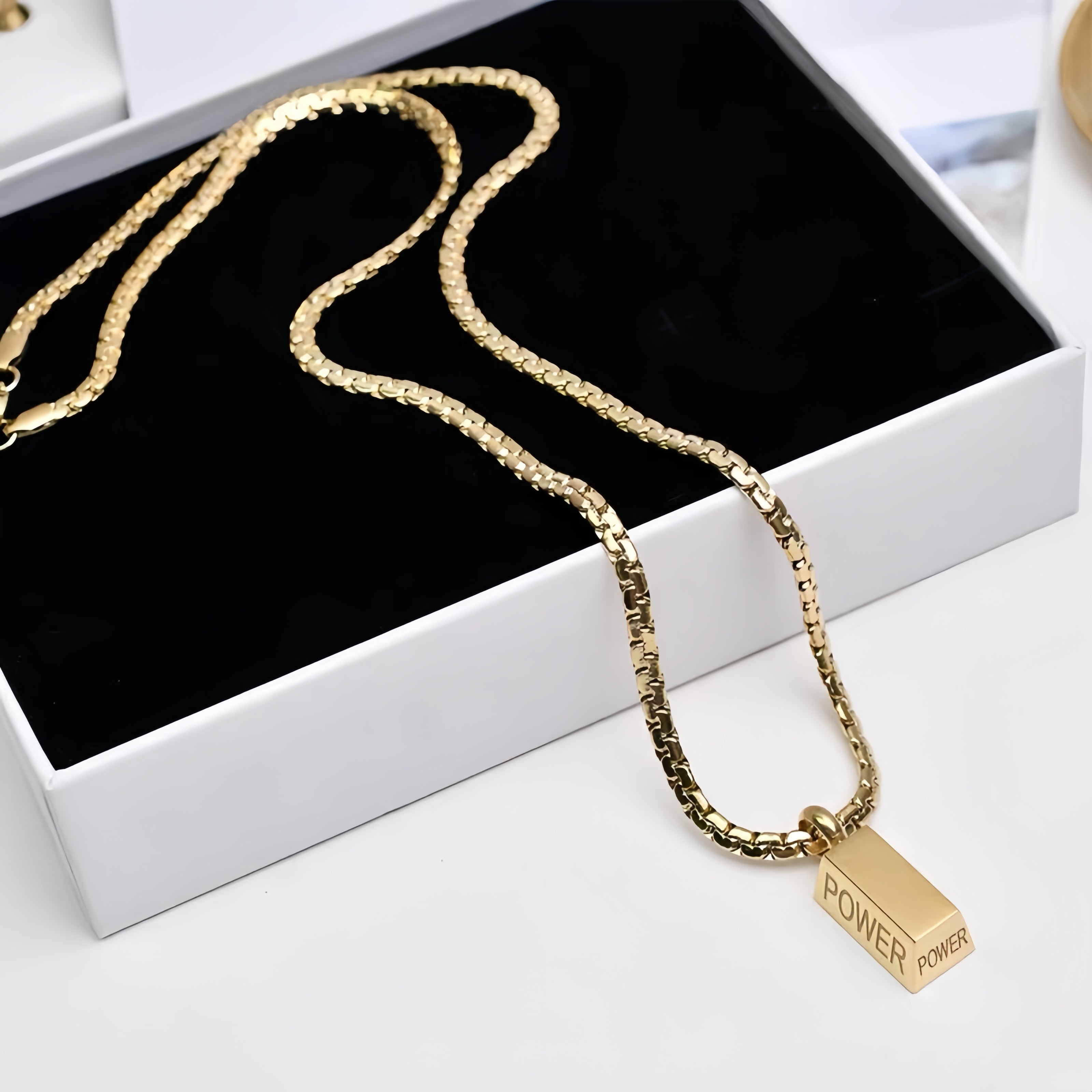 14K Gold “POWER” Necklace