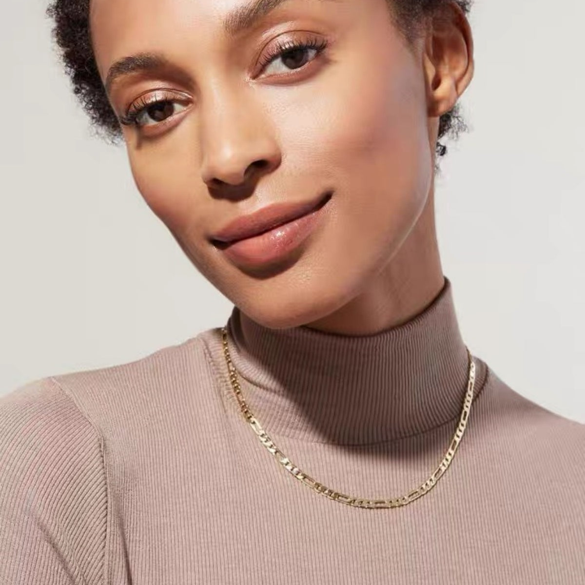 14K Gold Figaro Chain Necklace – Italian Style 2mm–10mm