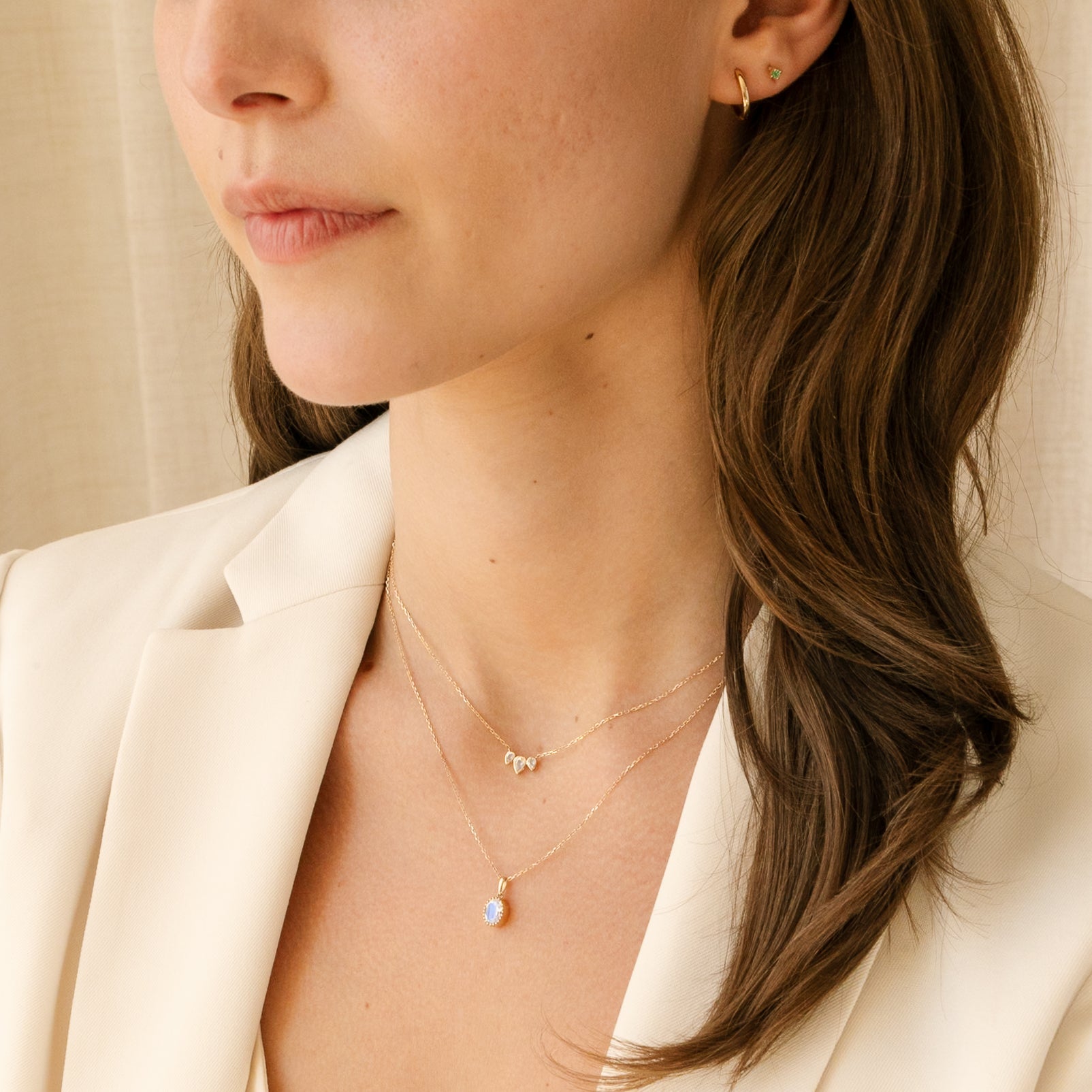 Oval Huggie Hoop Earrings - 14k Solid Gold