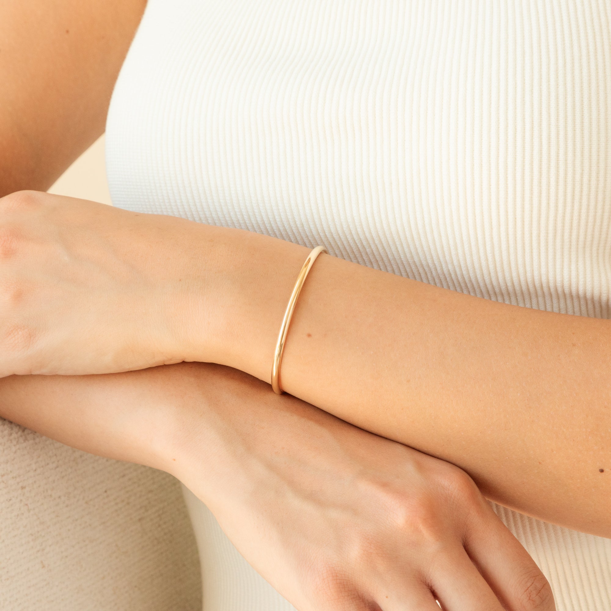 14K Gold Classic Cuff Bracelet