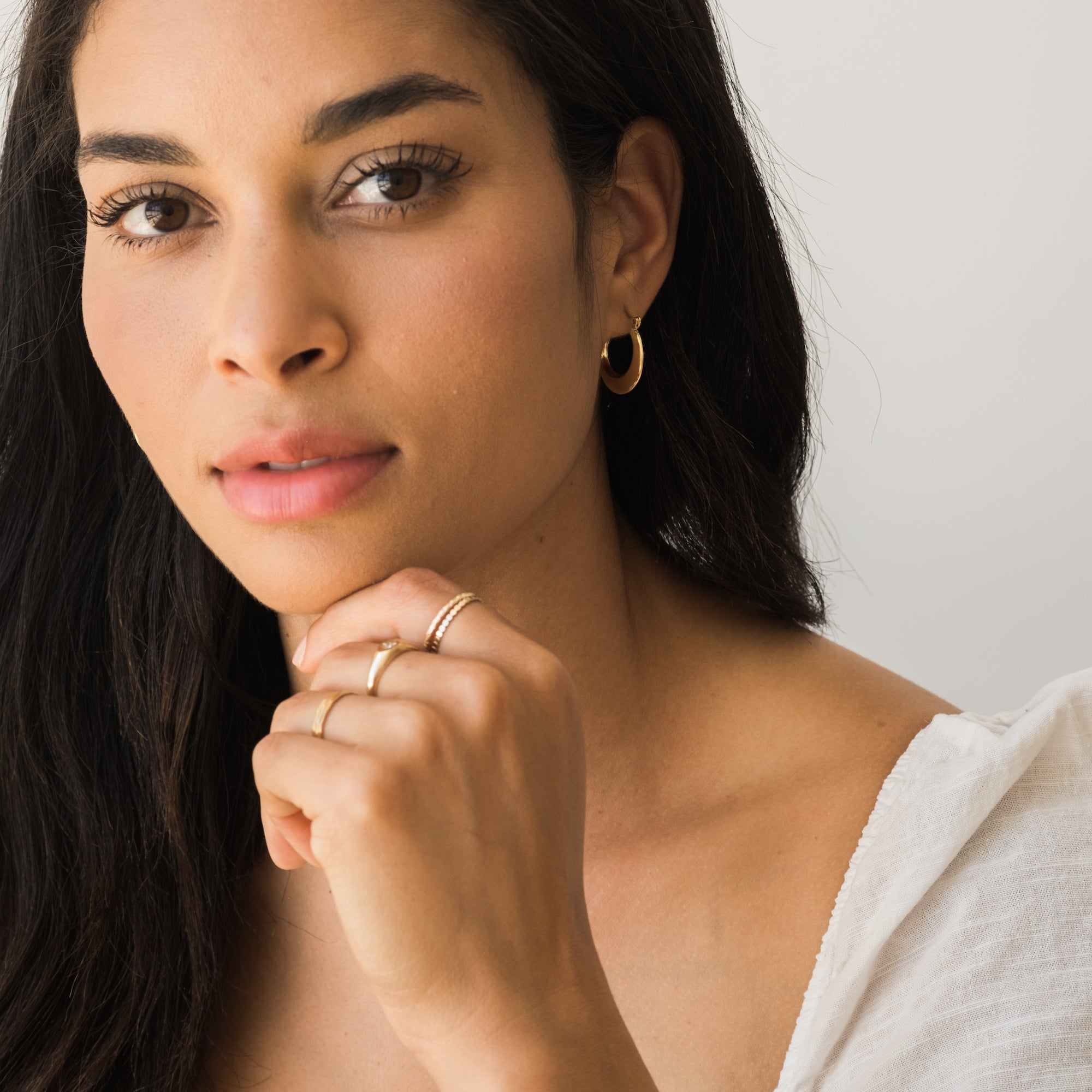 Modern Hoop Earrings