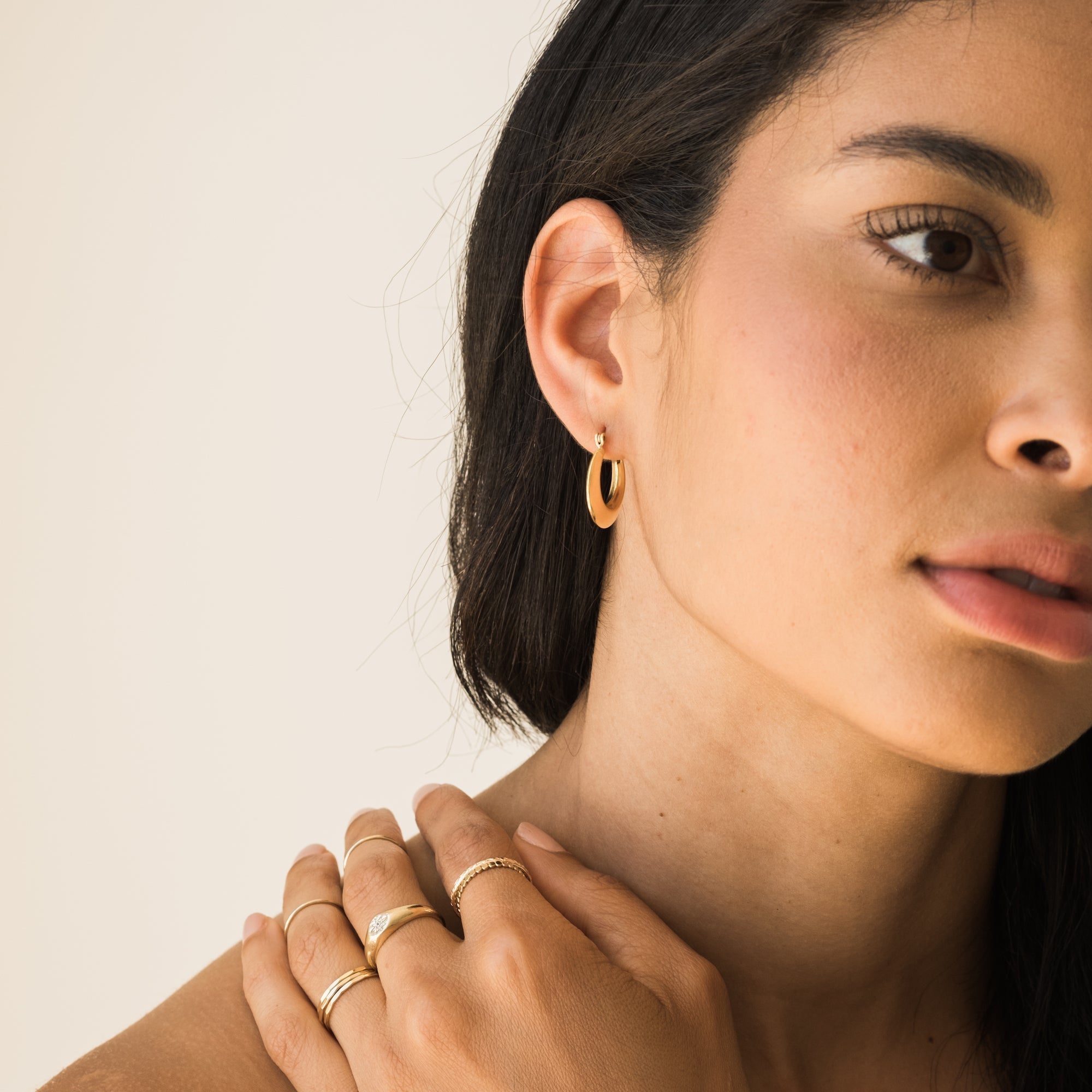 Modern Hoop Earrings