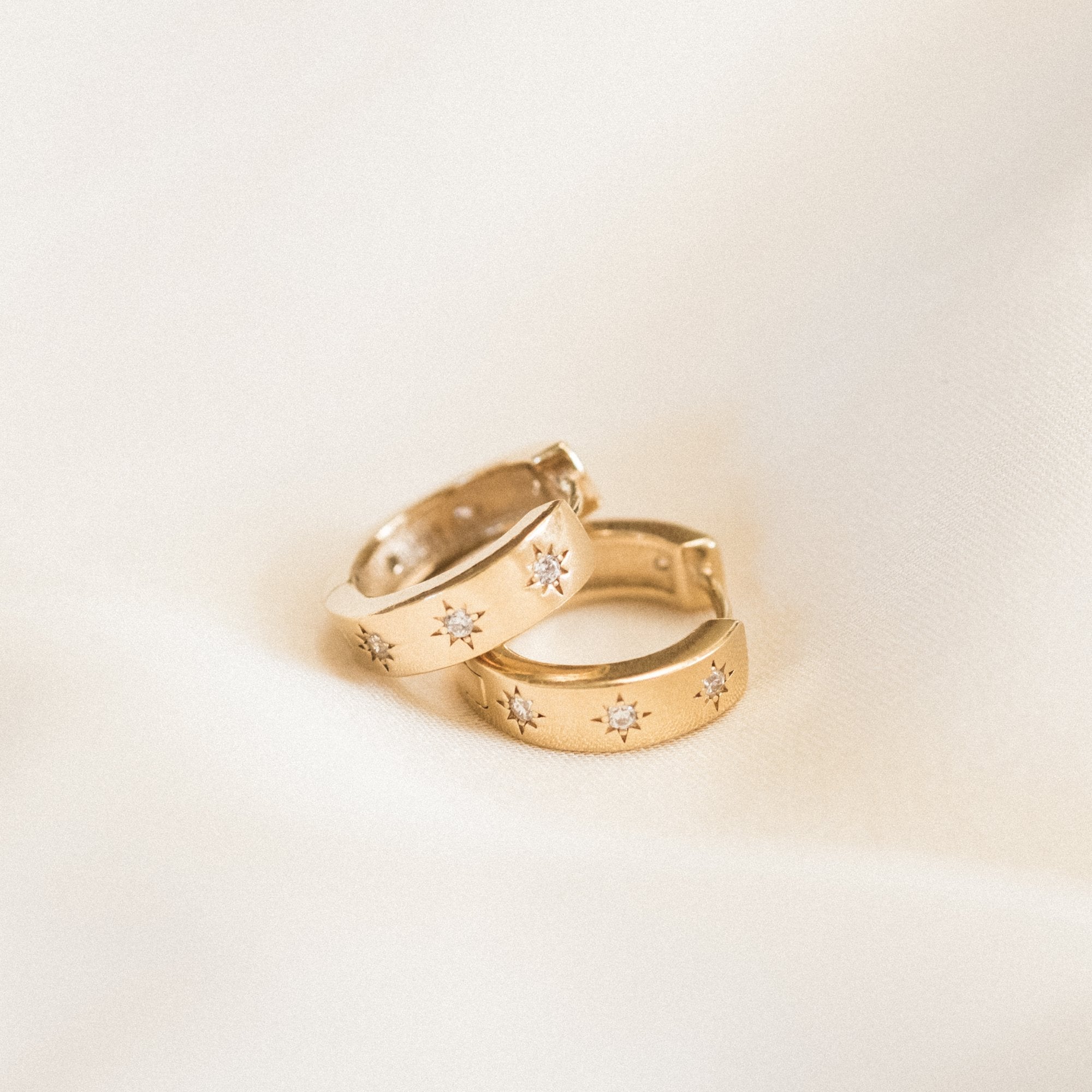 Starburst Huggie Earrings