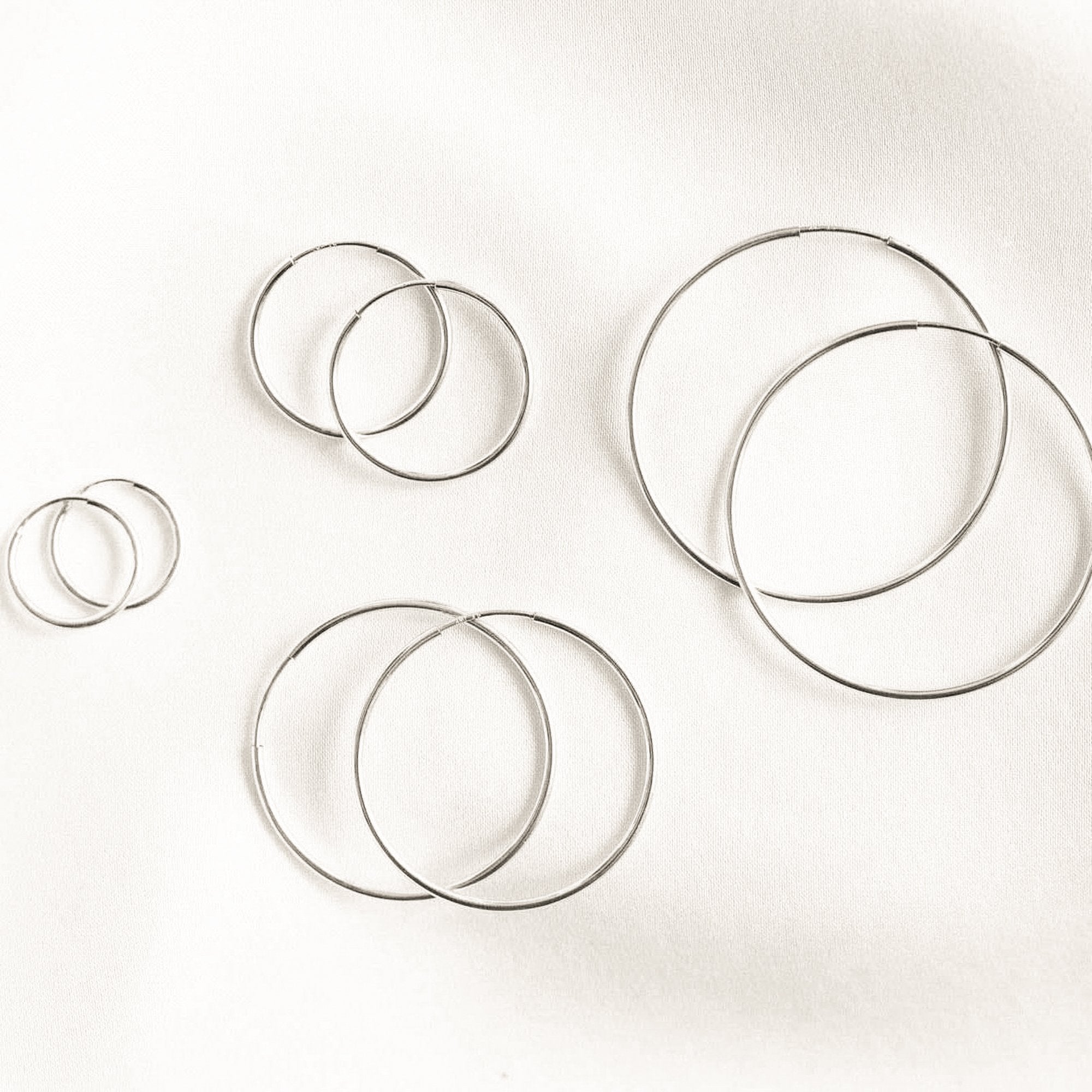 Thin Hoop Earrings