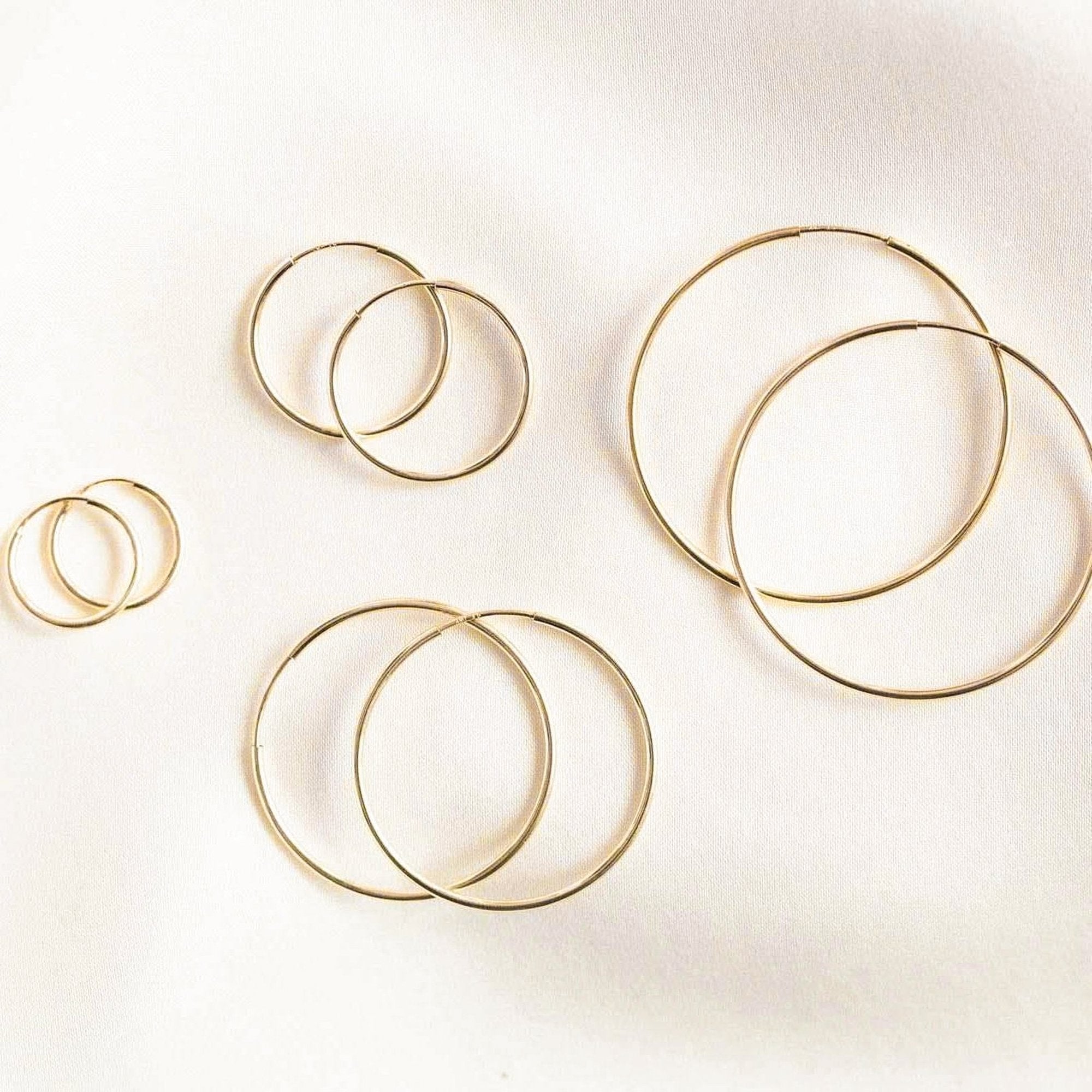 Thin Hoop Earrings
