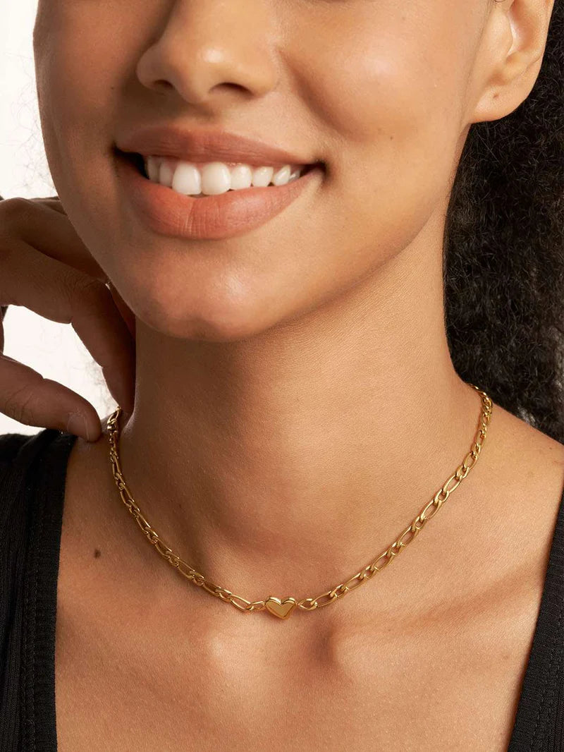 Heart Link Chain Necklace