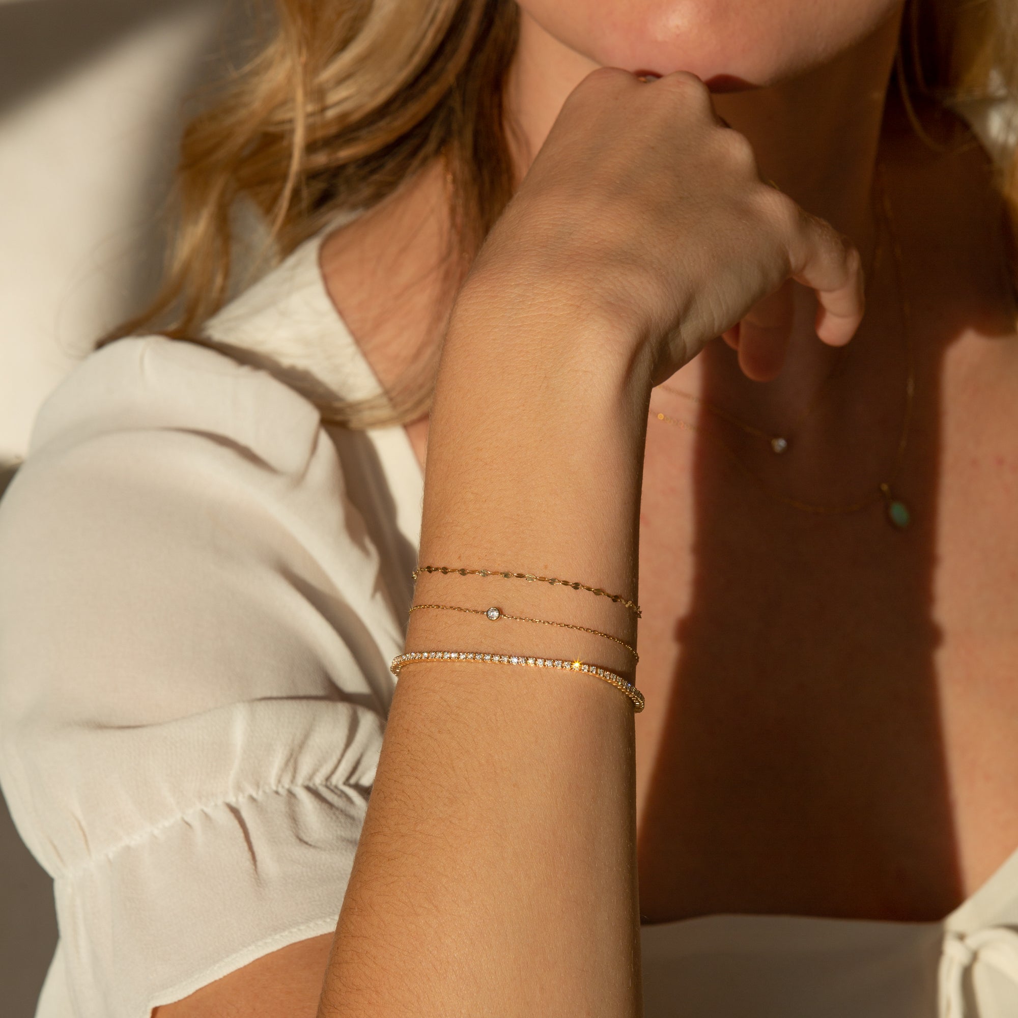 Dainty Diamond Tennis Bracelet