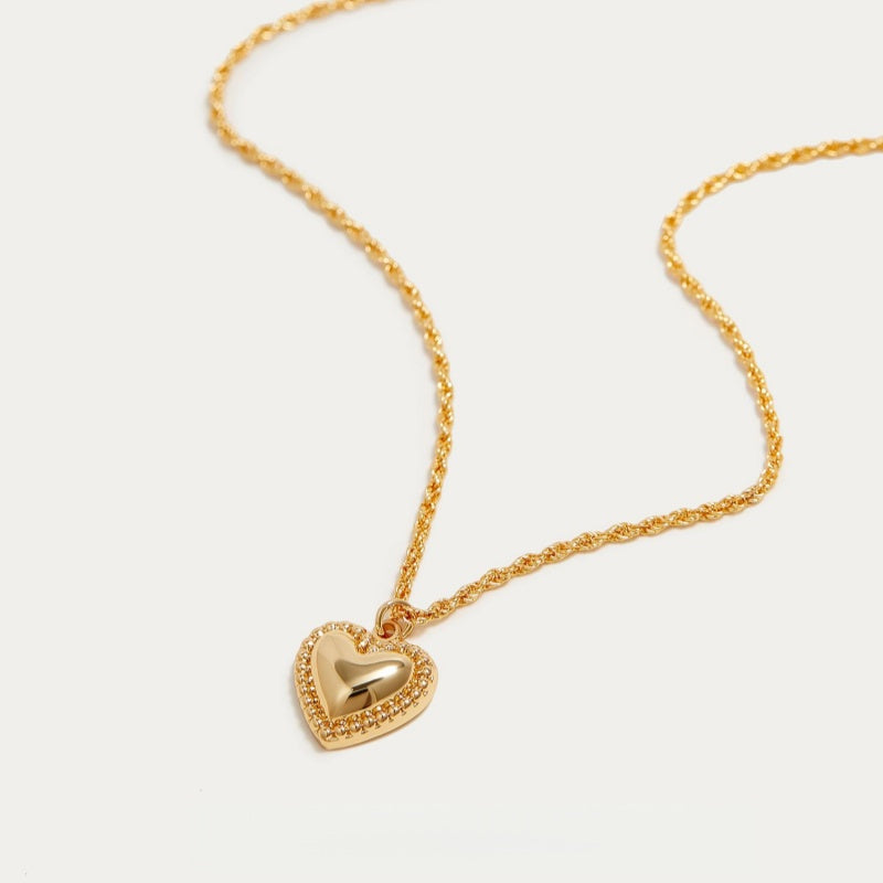 14K Gold Sweetheart Pendant Necklace