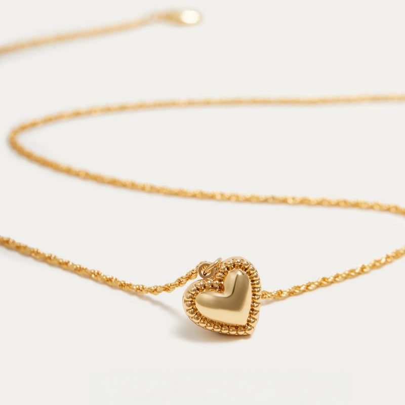 14K Gold Sweetheart Pendant Necklace