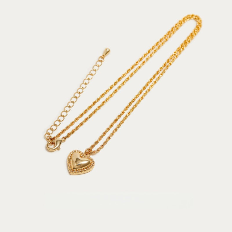 14K Gold Sweetheart Pendant Necklace