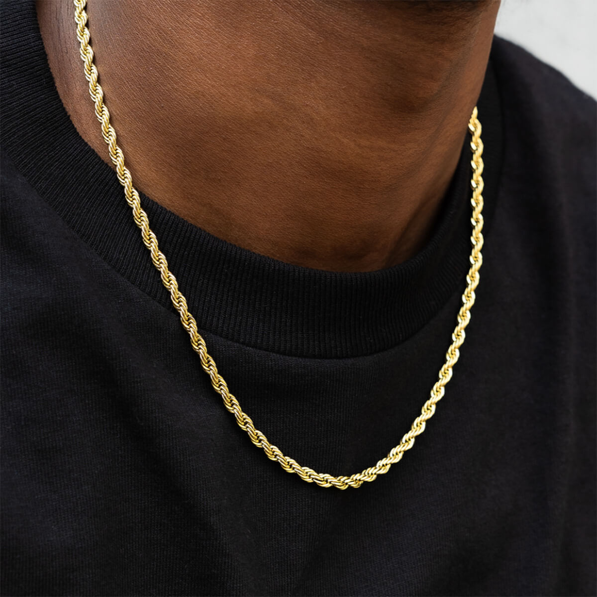 Rope Chain in 14K Gold- 4mm