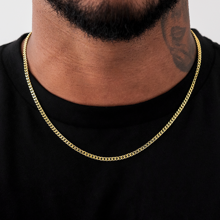 Miami Cuban Chain in 14K Gold - 3mm
