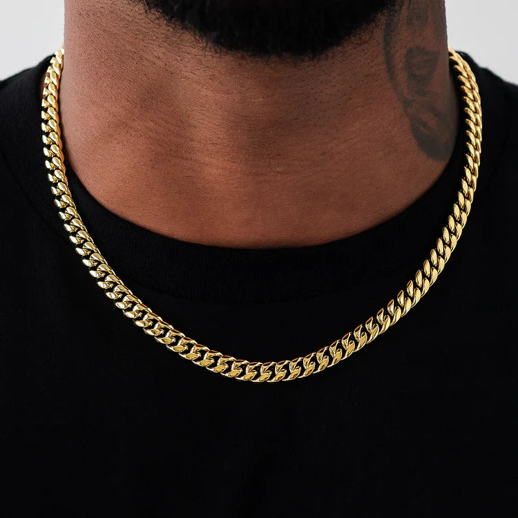 Miami Cuban Link Chain in 14K Gold - 8mm
