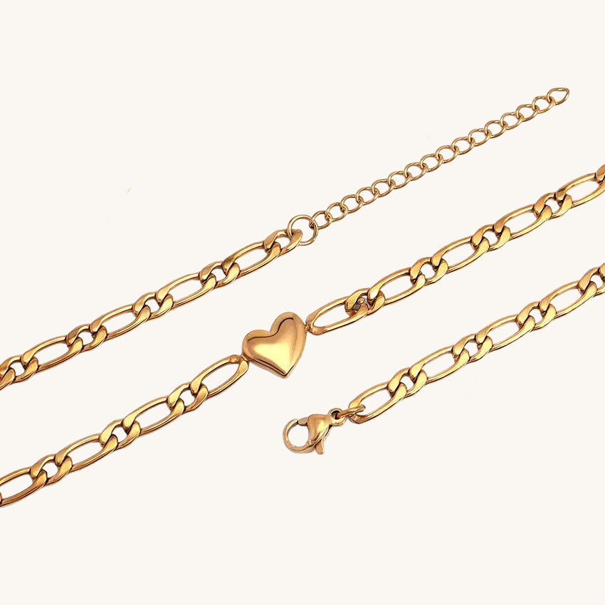 Heart Link Chain Necklace