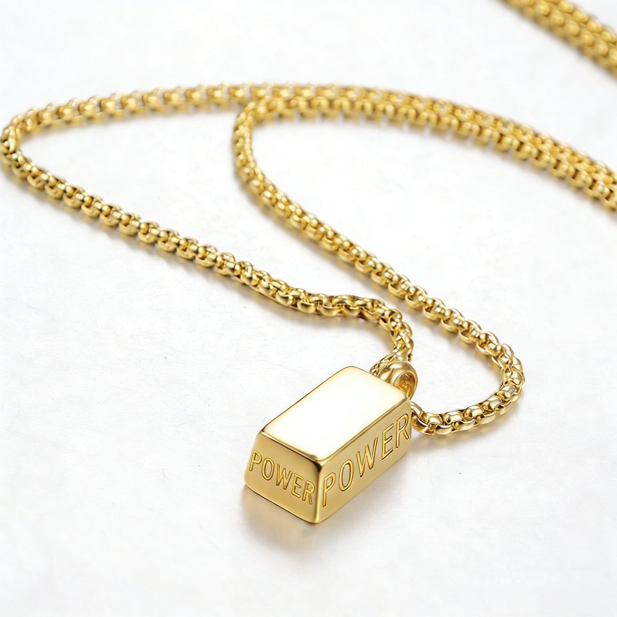 14K Gold “POWER” Necklace