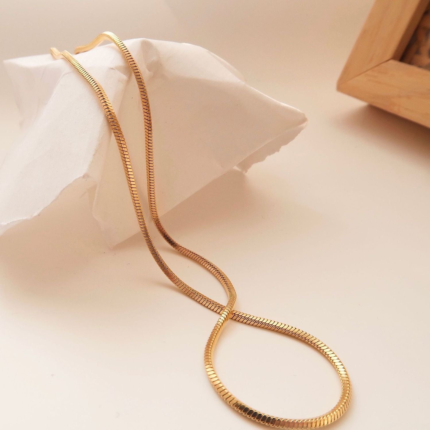 Chandler 14k Gold Snake Chain