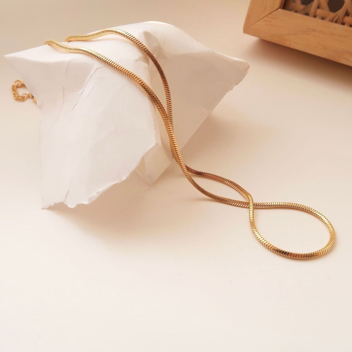 Chandler 14k Gold Snake Chain