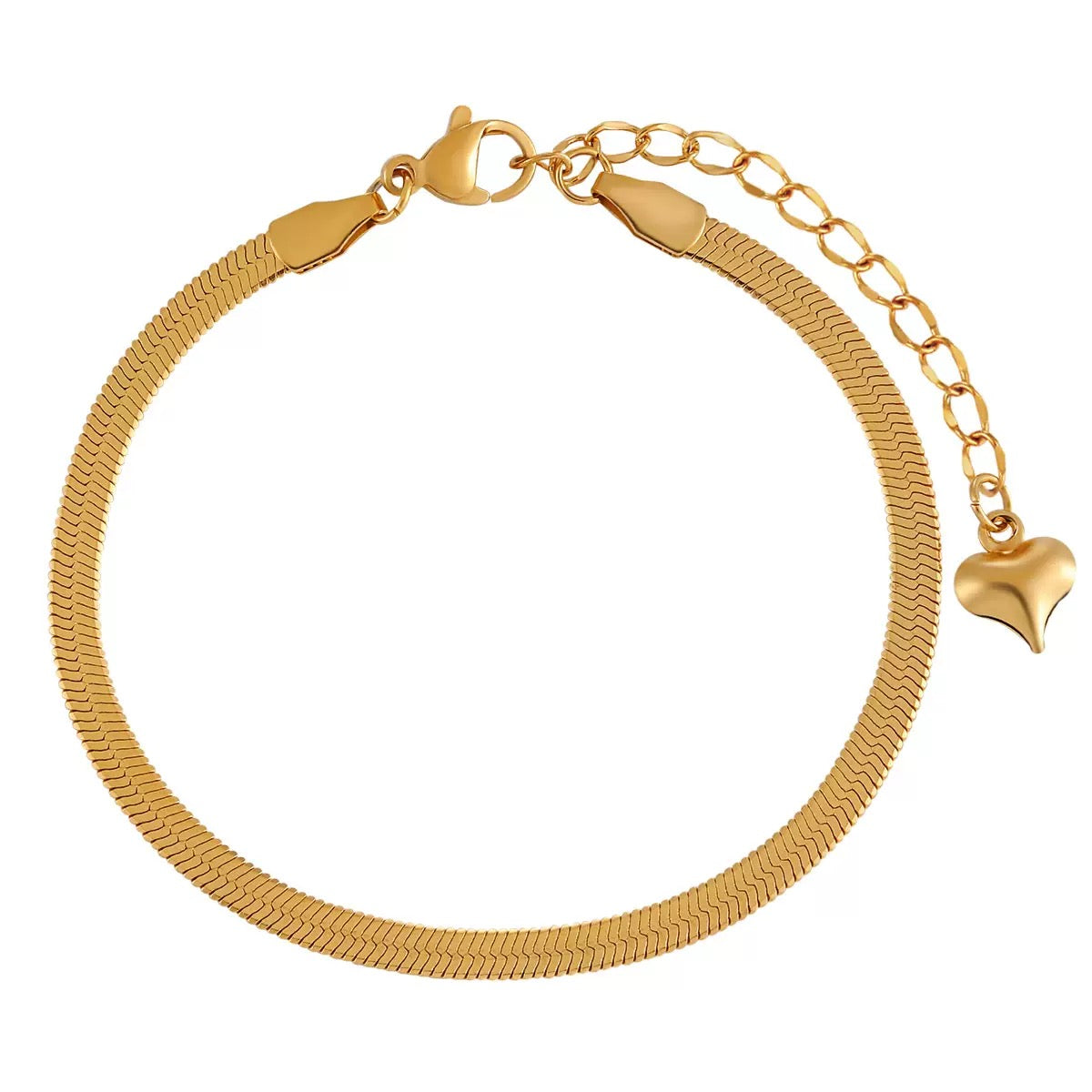 14K Gold Snake Chain Bracelet-Easy to Style