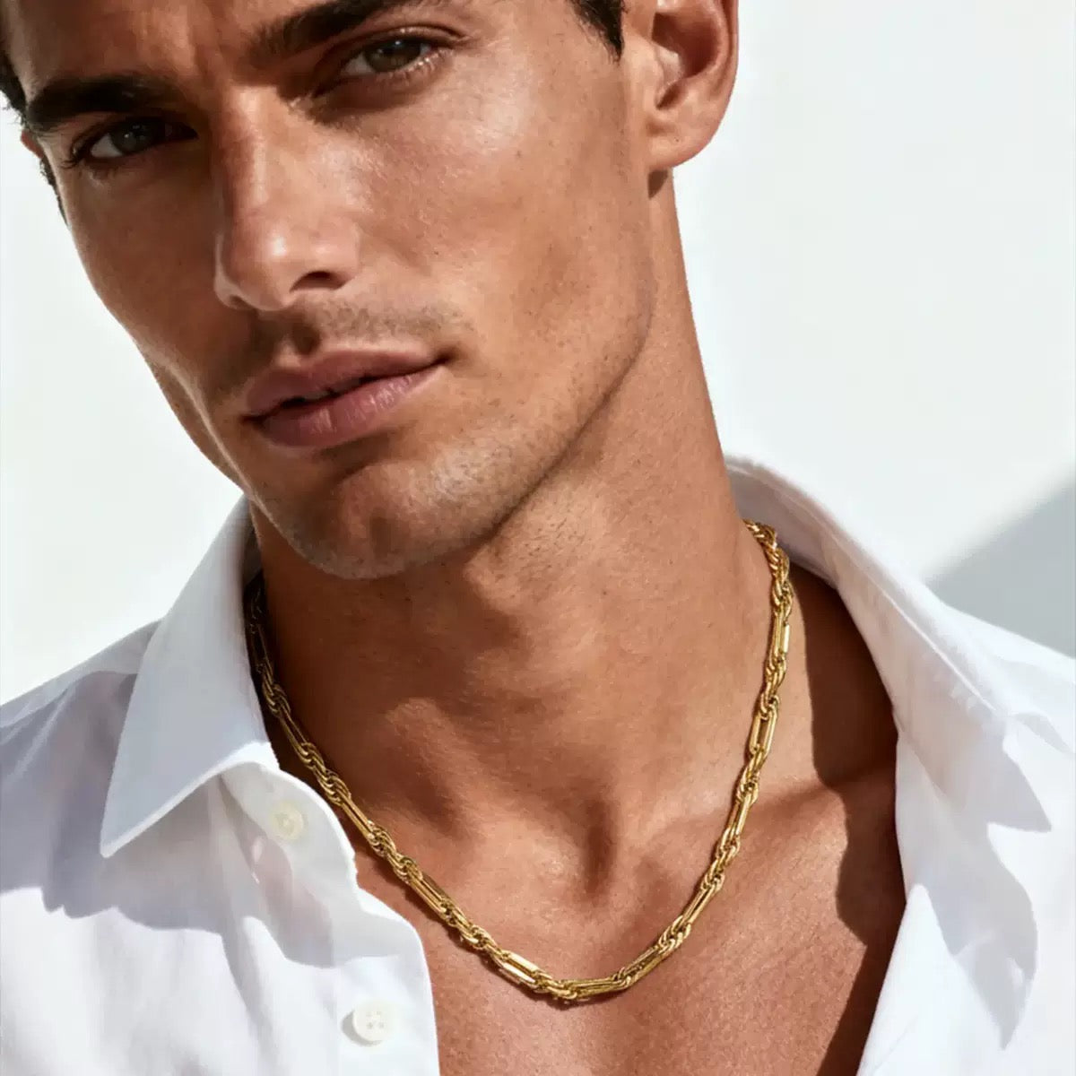 Figarope Chain Necklace in 14K Gold