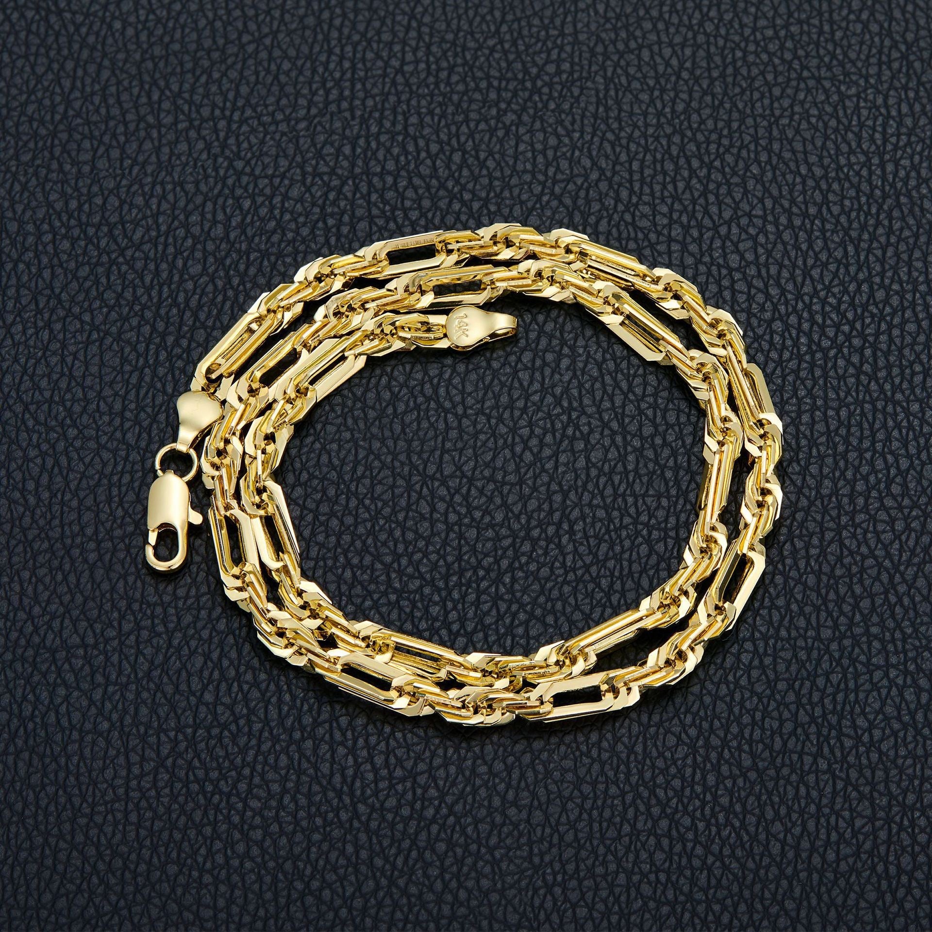 Figarope Chain Necklace in 14K Gold