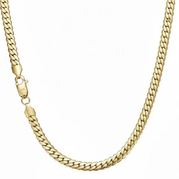 14K Gold Miami Cuban Link Chain- 5.5mm