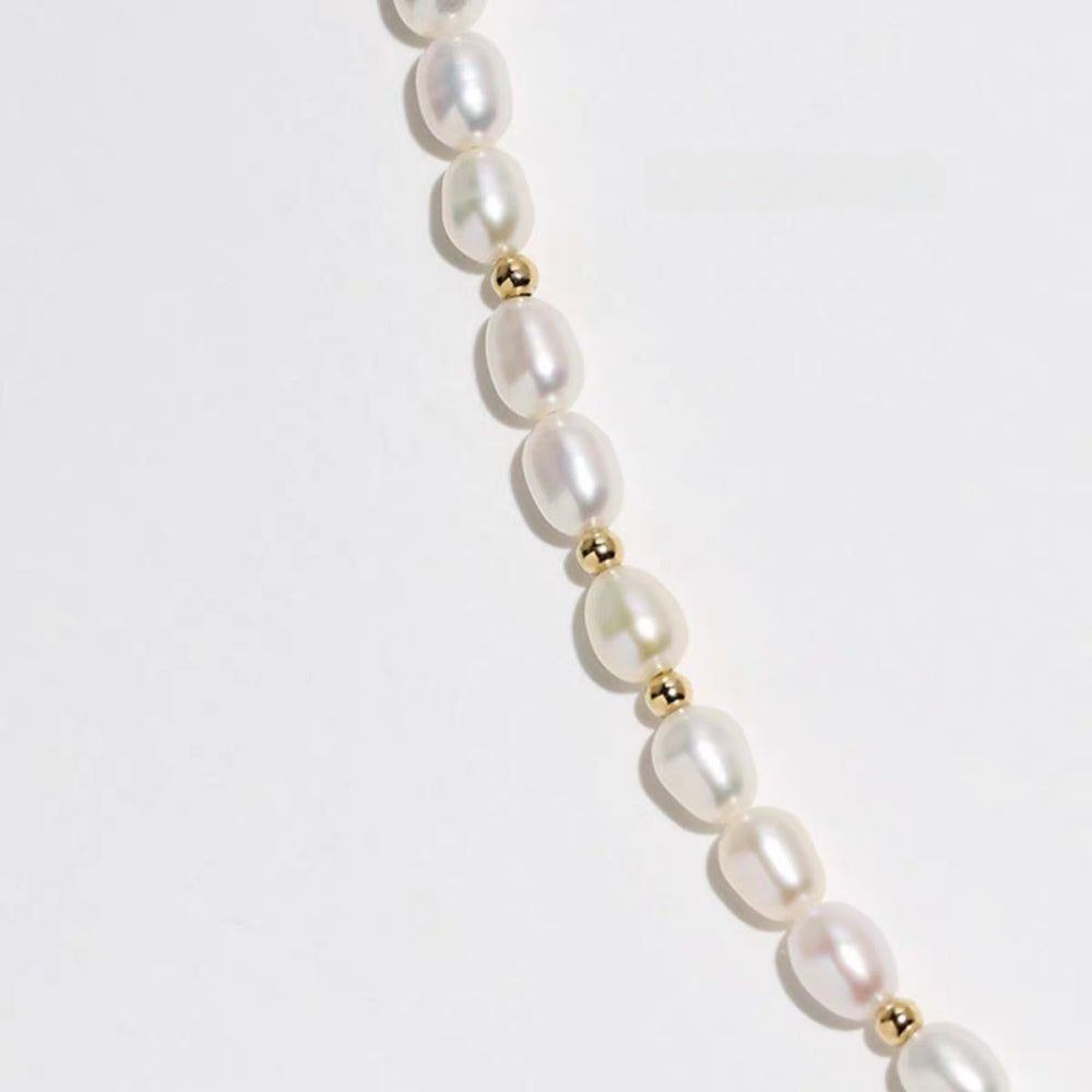 Lumière Pearl Cross Necklace