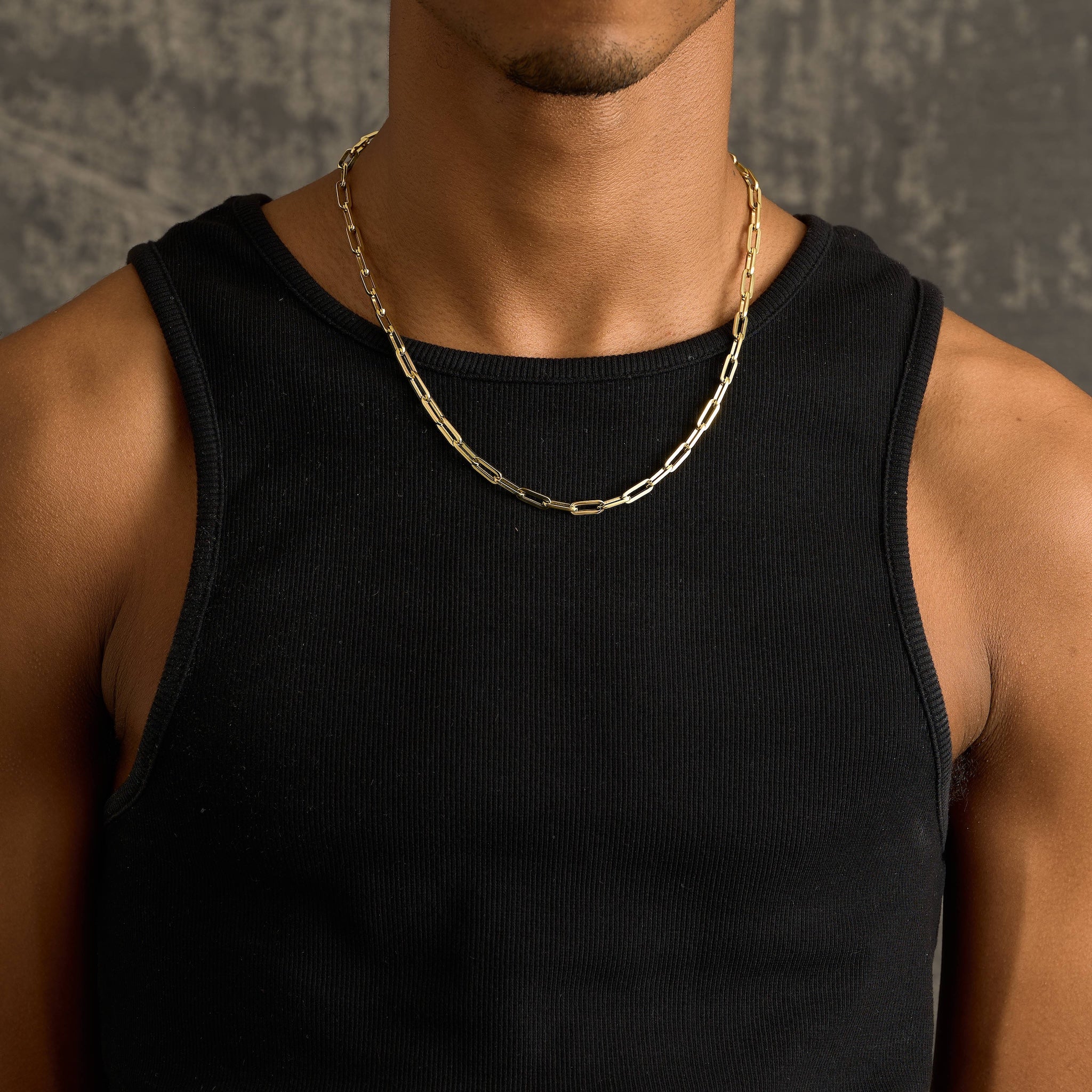 Paper Clip Chain in 14K Gold - 5mm