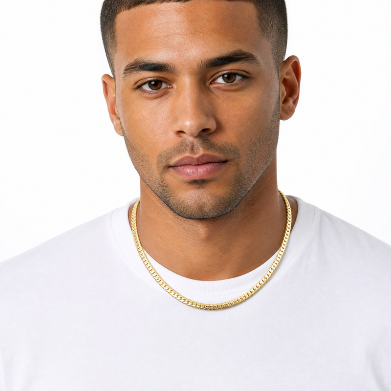 14K Gold Miami Cuban Link Chain- 5.5mm