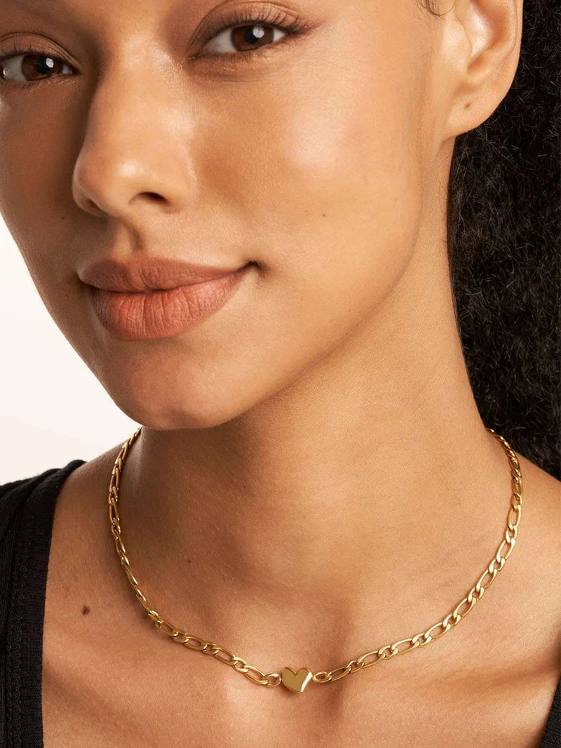 Heart Link Chain Necklace